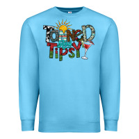 Ocean Blue tanned and tipsy Premium Sweatshirt - SublimationCraftShop