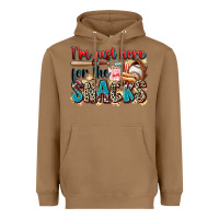 Toasted Coconut i'm just here for the snacks Heavyweight Hoodie - Zillion Design Studio