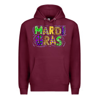 Burgundy mardi gras Premium Hoodie - AdoDesignShop