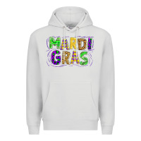 Dove Grey mardi gras Premium Hoodie - AdoDesignShop