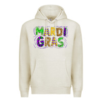 Oatmeal Heather mardi gras Premium Hoodie - AdoDesignShop