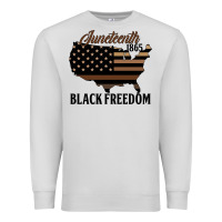 Dove Grey juneteenth 1865 black freedom Premium Sweatshirt - HRA Design Shop