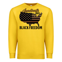 Lemon juneteenth 1865 black freedom Premium Sweatshirt - HRA Design Shop