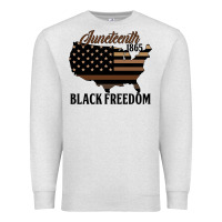 Oatmeal Heather juneteenth 1865 black freedom Premium Sweatshirt - HRA Design Shop
