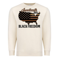 Sandshell juneteenth 1865 black freedom Premium Sweatshirt - HRA Design Shop