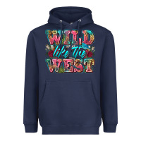 Navy wild like the west Heavyweight Hoodie - Zillion Design Studio