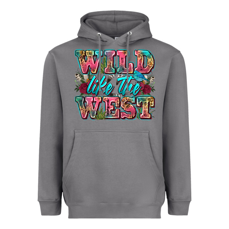 Wild Like The West Heavyweight Hoodie by Zillion Design Studio | Teevron