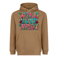 Toasted Coconut wild like the west Heavyweight Hoodie - Zillion Design Studio
