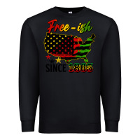 Black free ish since 1865 Premium Sweatshirt - HRA Design Shop