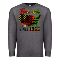 Charcoal Heather free ish since 1865 Premium Sweatshirt - HRA Design Shop