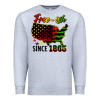 Heather Grey free ish since 1865 Premium Sweatshirt - HRA Design Shop