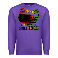 Purple free ish since 1865 Premium Sweatshirt - HRA Design Shop