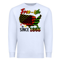 White free ish since 1865 Premium Sweatshirt - HRA Design Shop