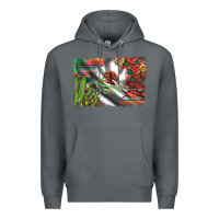 Rock mexico flag sunflowers roses and cactus with serape aztec and leopard Premium Hoodie - Artiststas