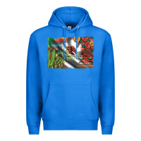True Royal mexico flag sunflowers roses and cactus with serape aztec and leopard Premium Hoodie - Artiststas