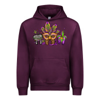 Mauve Wine mardi gras teeth dental assistant Urban Hoodie - Jasminsmagicworld