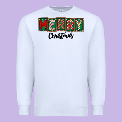 Merry Christmas Premium Sweatshirt Designed By Cowhidedigitalart