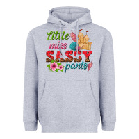 Heather Grey little miss sassy pants Heavyweight Hoodie - texasbilliewilder