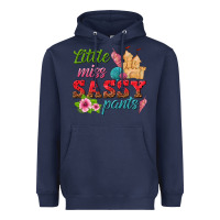 Navy little miss sassy pants Heavyweight Hoodie - texasbilliewilder
