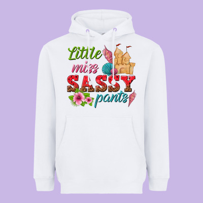 Little Miss Sassy Pants Heavyweight Hoodie Designed By Texasbilliewilder