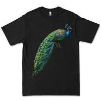 Black Peacock Premium Tee - LillyAllenDesigns
