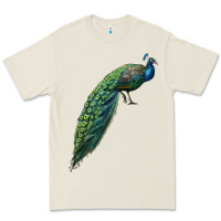 Bone Peacock Premium Tee - LillyAllenDesigns