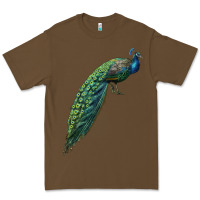 Cacao Peacock Premium Tee - LillyAllenDesigns