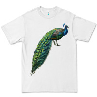 White Peacock Premium Tee - LillyAllenDesigns