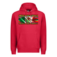 Cardinal mexico flag serape roses leopard and glitter licanse plate Premium Hoodie - Artiststas