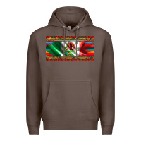 Coffee mexico flag serape roses leopard and glitter licanse plate Premium Hoodie - Artiststas