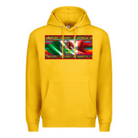 Lemon mexico flag serape roses leopard and glitter licanse plate Premium Hoodie - Artiststas