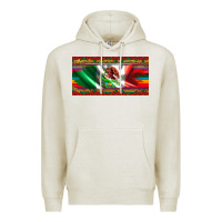 Oatmeal Heather mexico flag serape roses leopard and glitter licanse plate Premium Hoodie - Artiststas