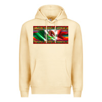 Pina Colada mexico flag serape roses leopard and glitter licanse plate Premium Hoodie - Artiststas