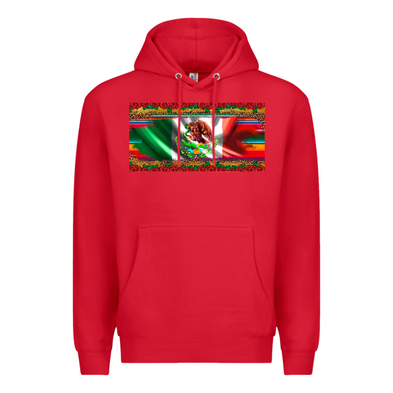 Mexico Flag Serape Roses Leopard And Glitter Licanse Plate Premium Hoodie by Artiststas | Teevron