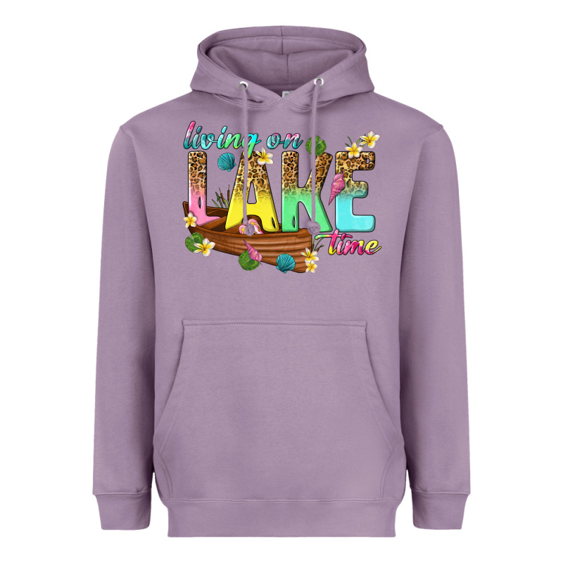 Living On Lake Time Heavyweight Hoodie by texasbilliewilder | Teevron