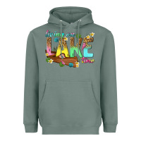 Sage living on lake time Heavyweight Hoodie - texasbilliewilder