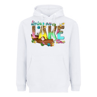 White living on lake time Heavyweight Hoodie - texasbilliewilder