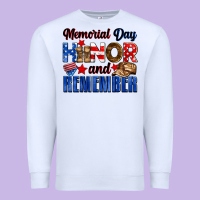 Memorial Day Honor And Remember Premium Sweatshirt Designed By Neo Western
