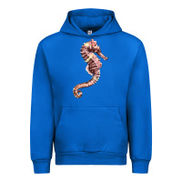 Cobalt pink seahorse Urban Hoodie - LillyAllenDesigns