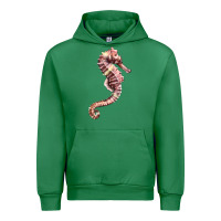 Emerald pink seahorse Urban Hoodie - LillyAllenDesigns