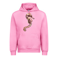Fuchsia Pink pink seahorse Urban Hoodie - LillyAllenDesigns