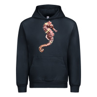 Navy pink seahorse Urban Hoodie - LillyAllenDesigns