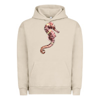 Pigment French Oak pink seahorse Urban Hoodie - LillyAllenDesigns