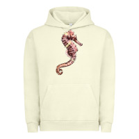 Pigment Pistachio pink seahorse Urban Hoodie - LillyAllenDesigns