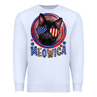 White Meowica Premium Sweatshirt - Neo Western
