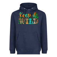 Navy keep it wild Heavyweight Hoodie - Zillion Design Studio