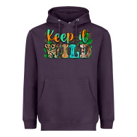 Plum keep it wild Heavyweight Hoodie - Zillion Design Studio