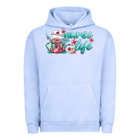 Pigment Grape Ice nurse life gnomies Urban Hoodie - BarkalooDesign