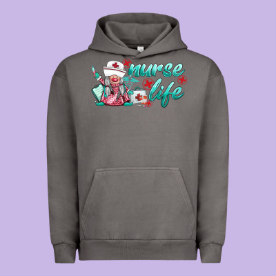Nurse Life Gnomies Urban Hoodie Designed By Barkaloodesign