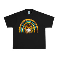 Black western bee gnomes sunflowers beehive honeycomb leopard turquoise sera Urban Heavy Tee - Artiststas